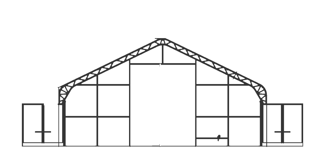 Dibujo frontal de la carpa ST144